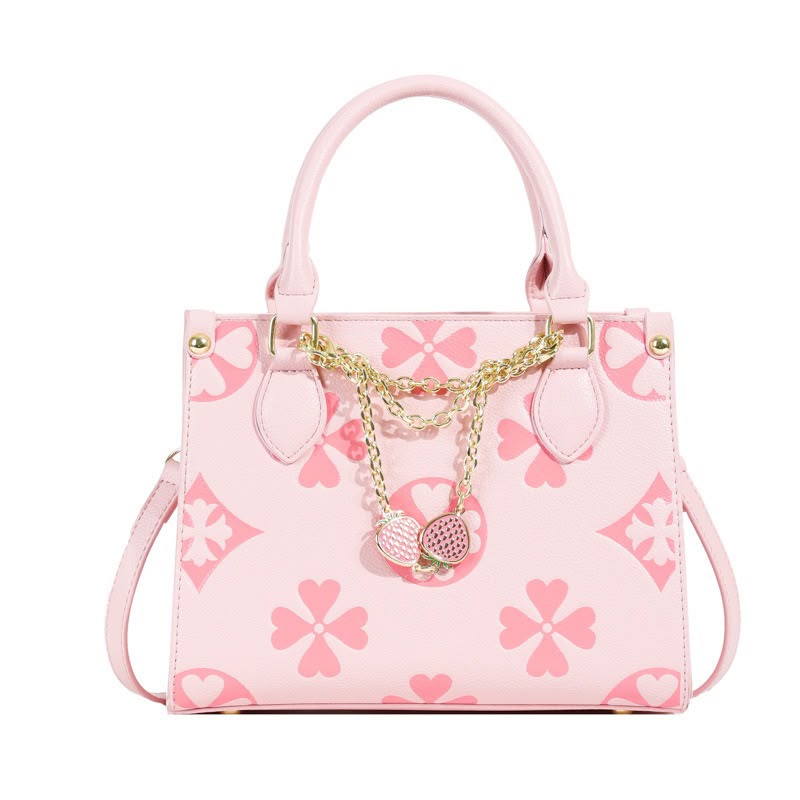 Floral Embossed Tote Bag
