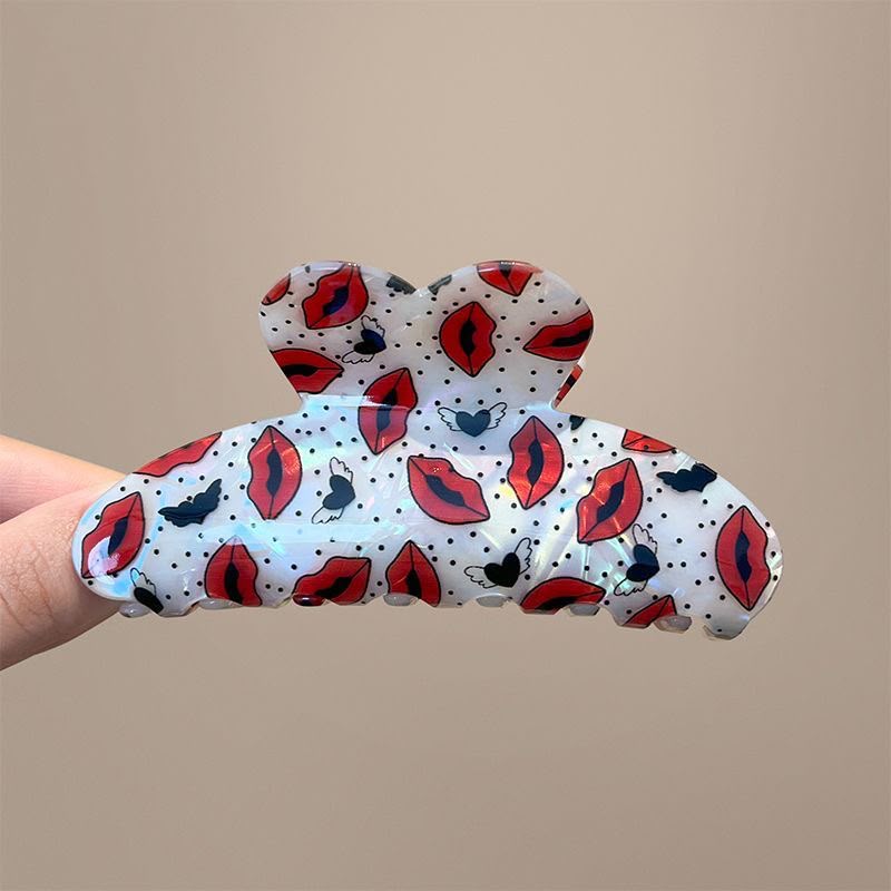 Love print Hair clip
