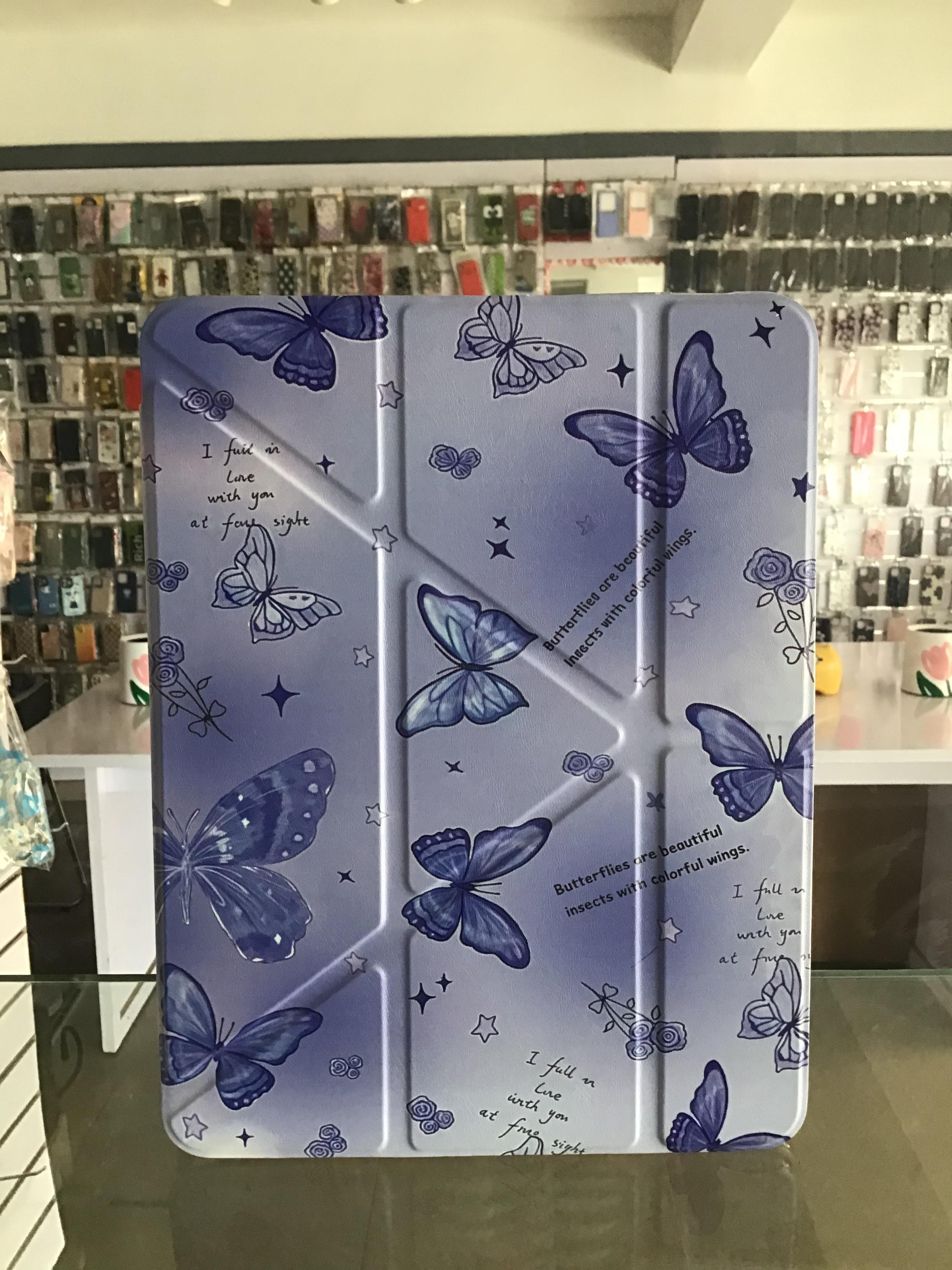 Blue Butterfly iPad Case – Whimsical & Protective