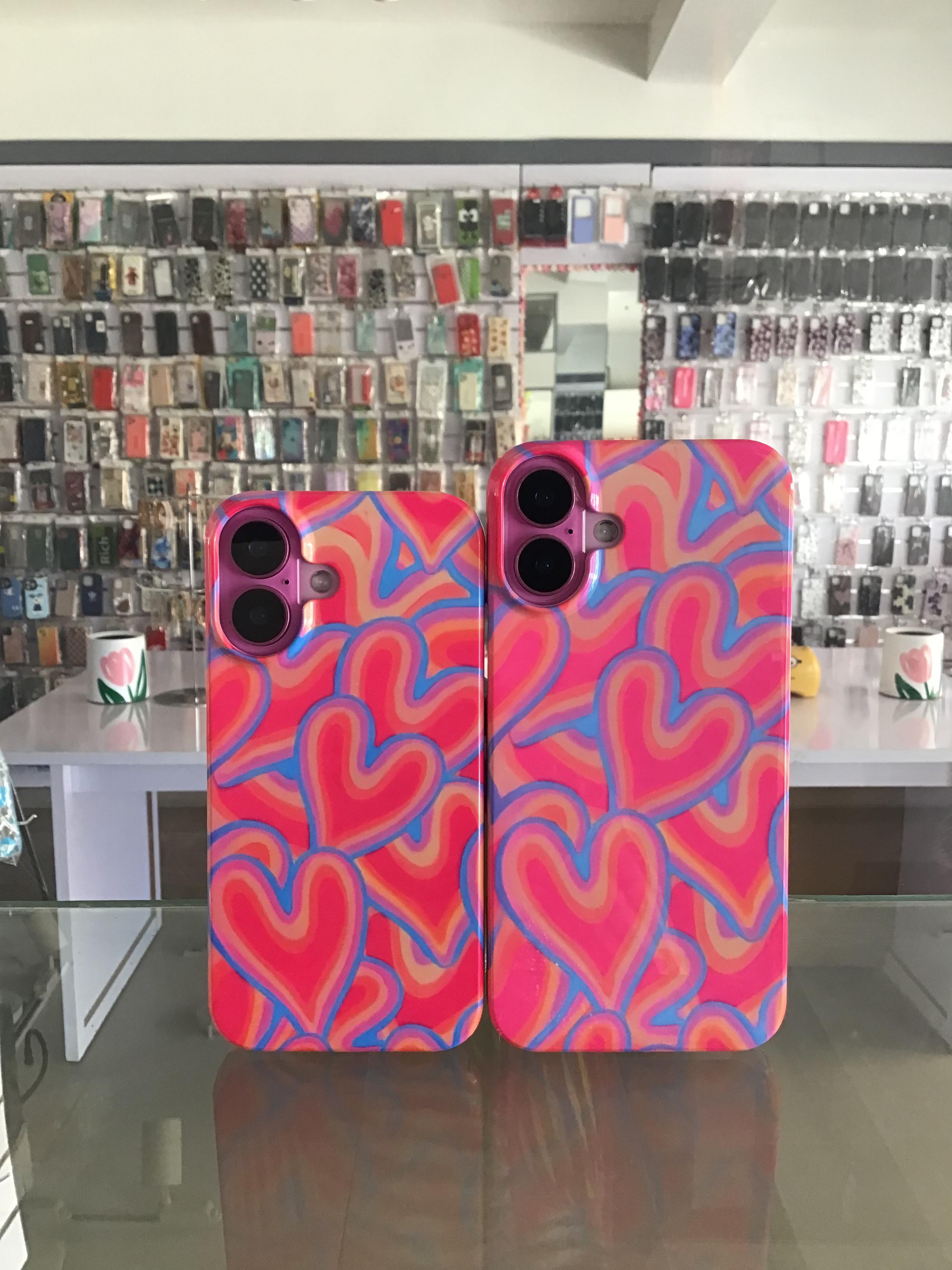 Vibrant  Retro Heart iPhone Case