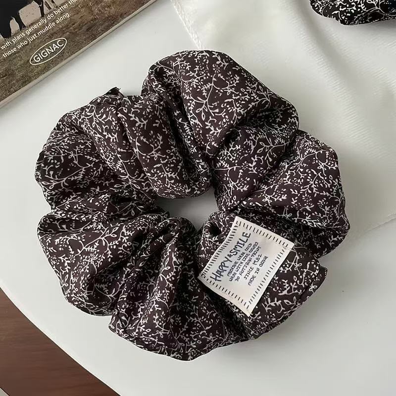 Japanese style Floral scrunchie