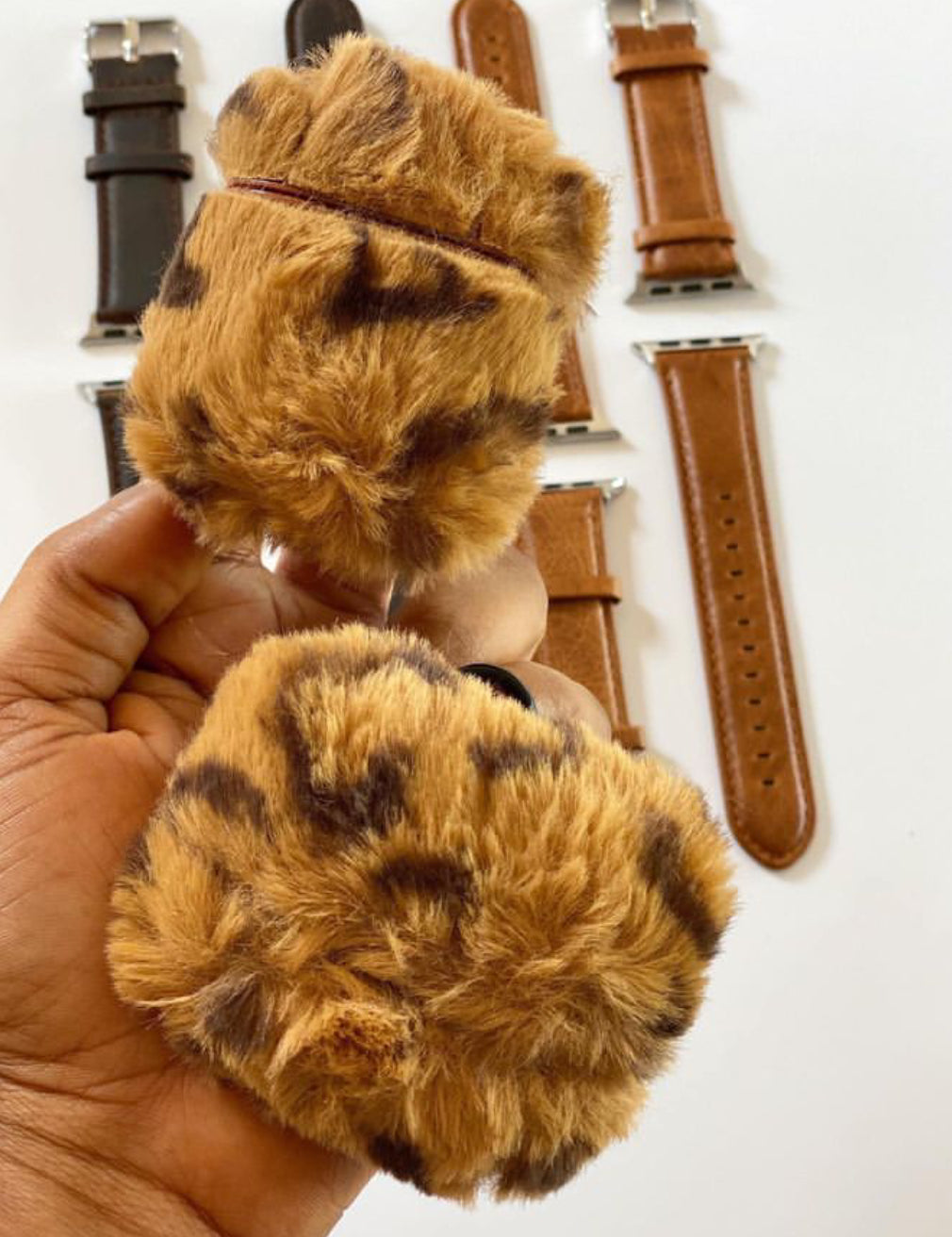 Hairy Brown Case For AirPods 1/2