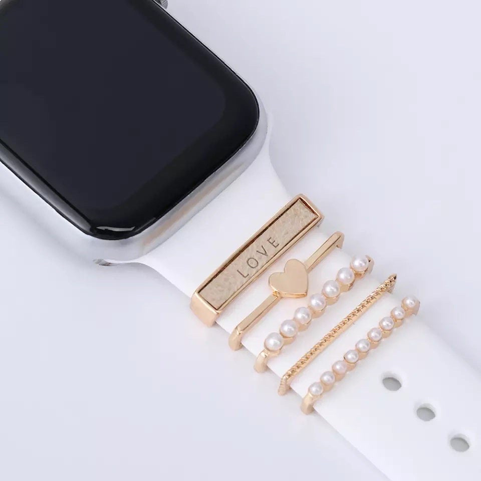 5pc Love Apple Watch Strap Charms