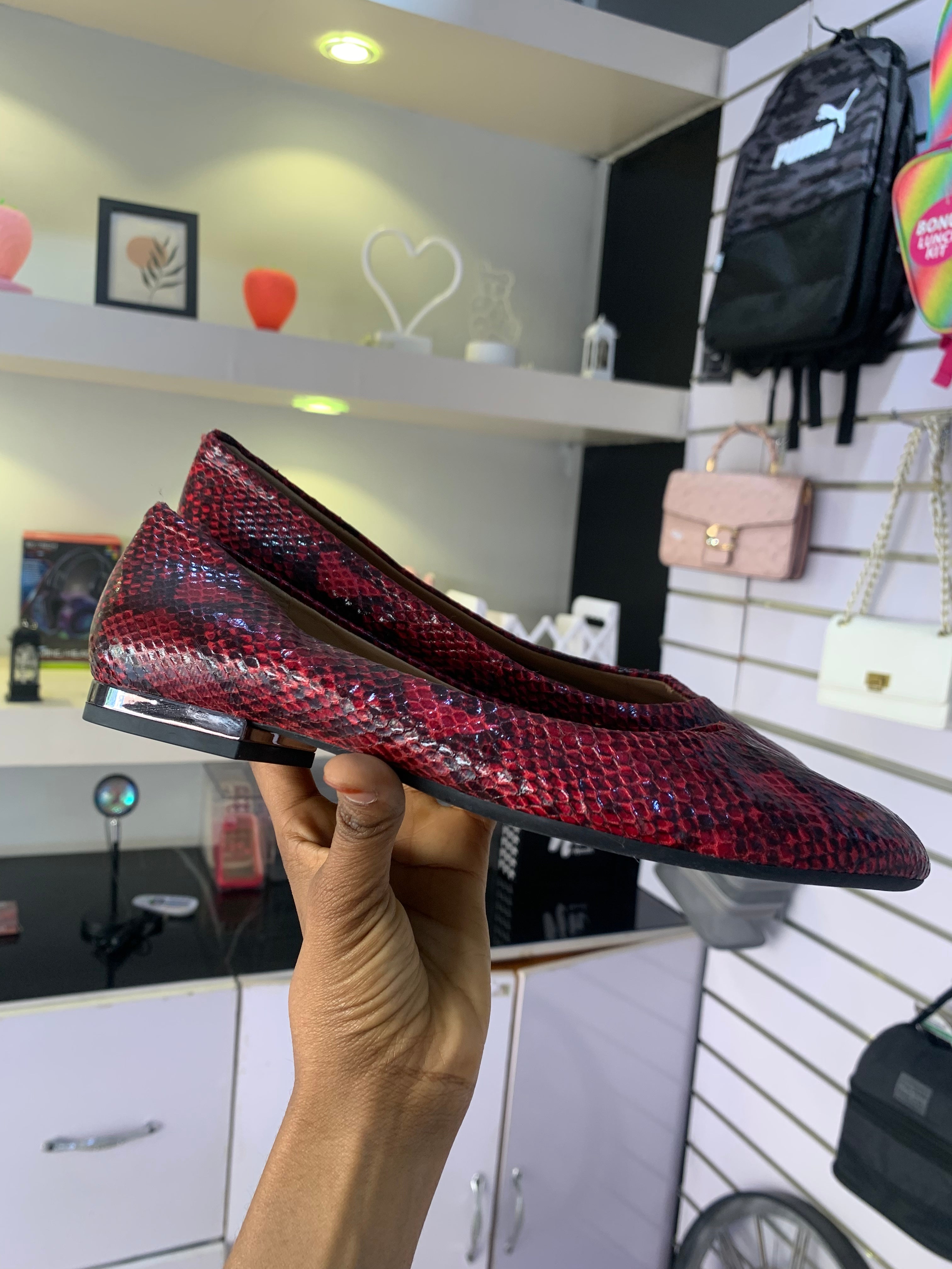 Snake print Loafers Shoes Size 38