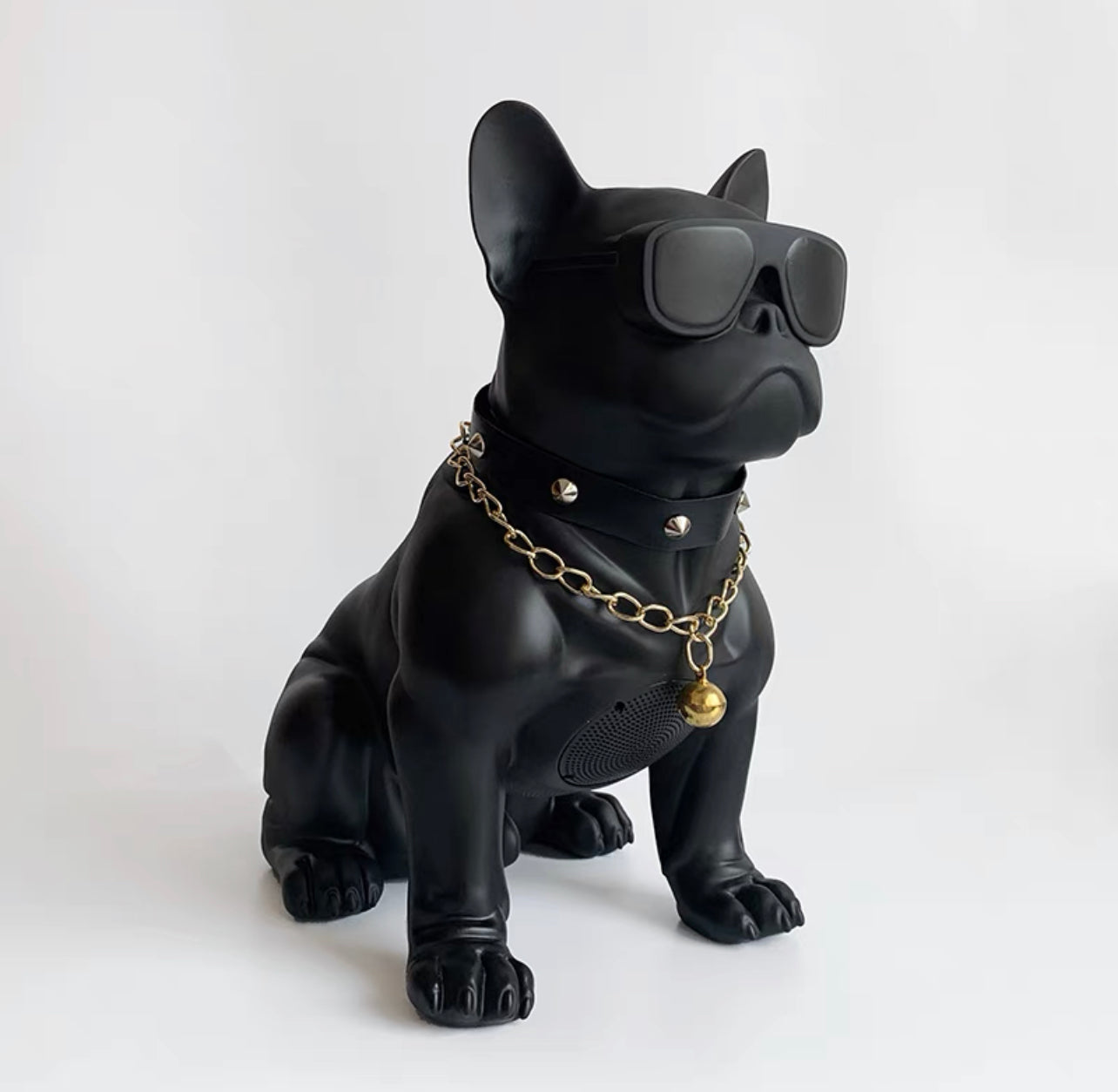 White Small Bulldog Wireless Bluetooth Speaker