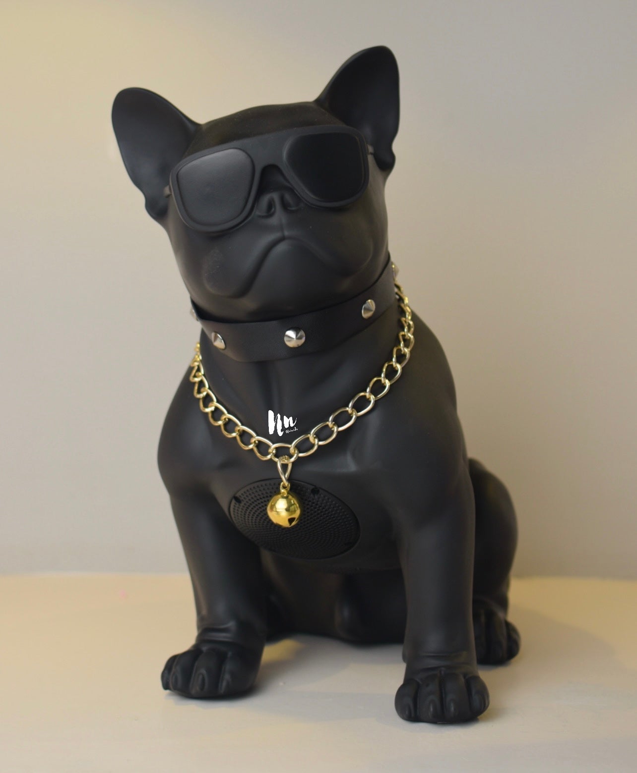 White Small Bulldog Wireless Bluetooth Speaker