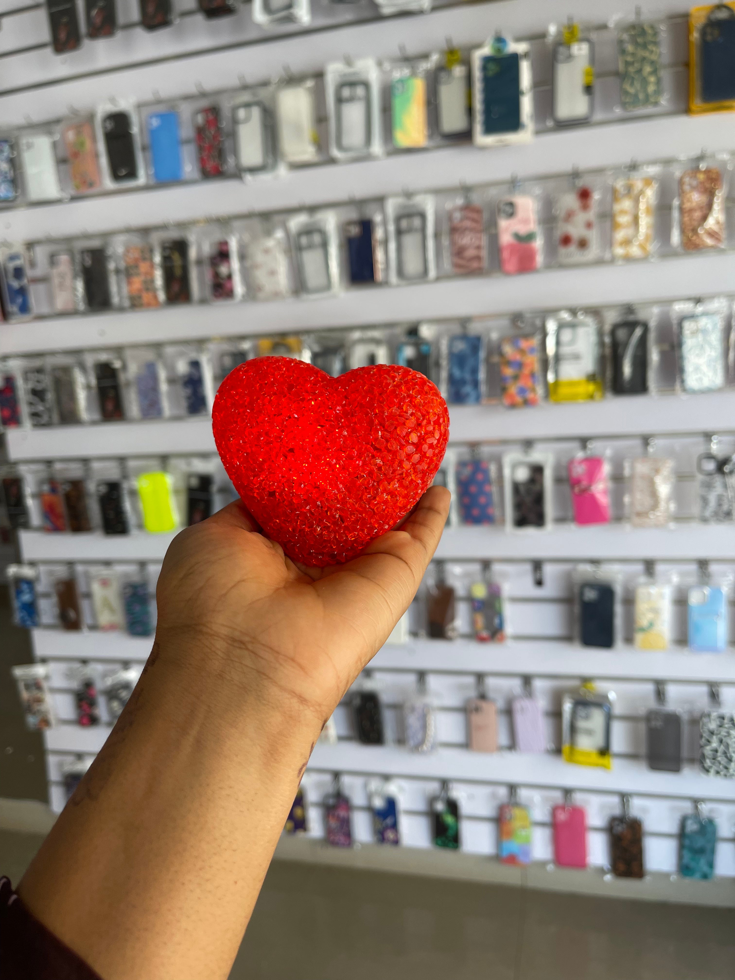 Red Heart shaped light