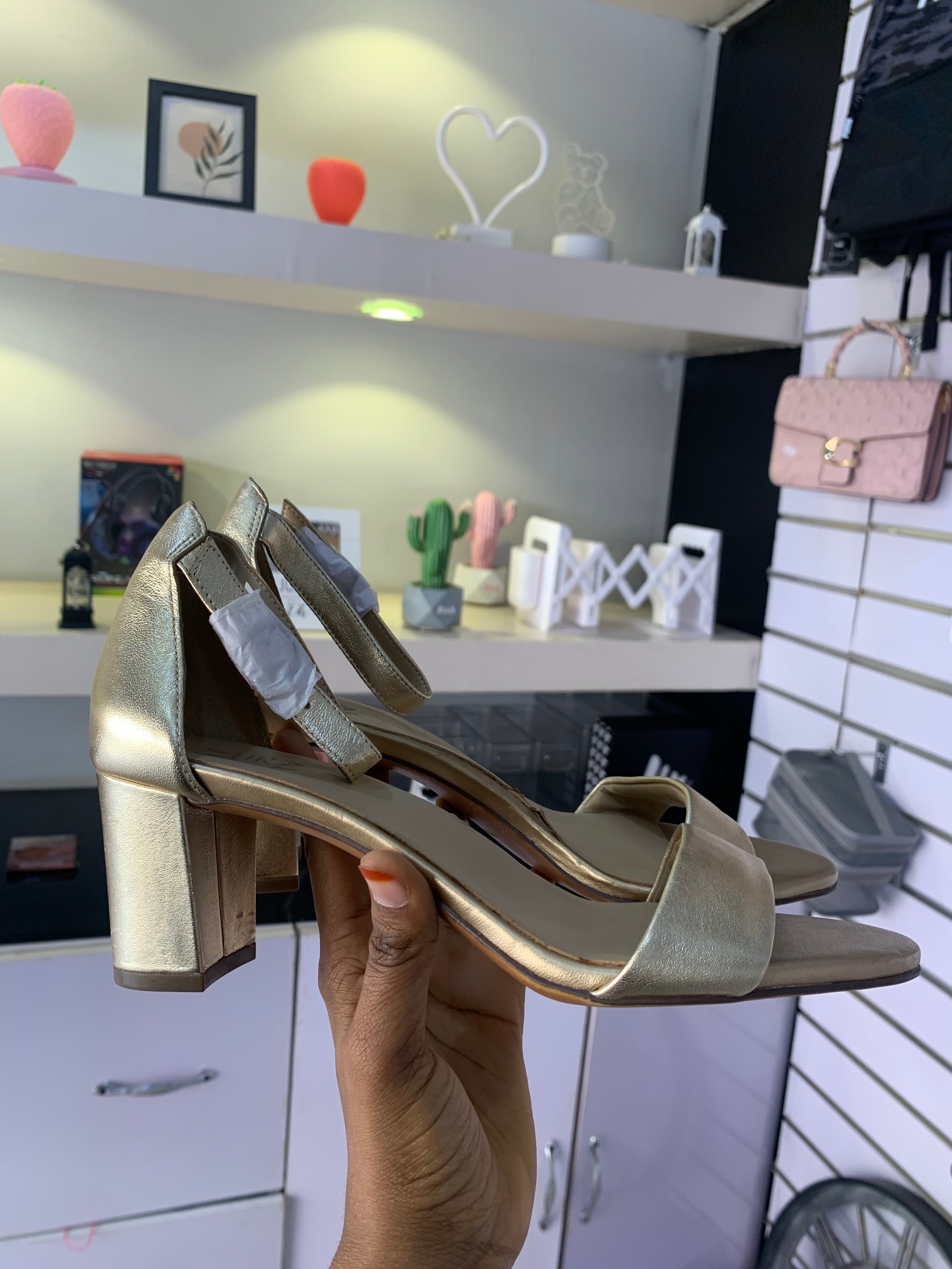 Gold High Heel  Size 38