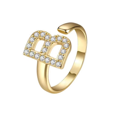 Initials Gold Rings