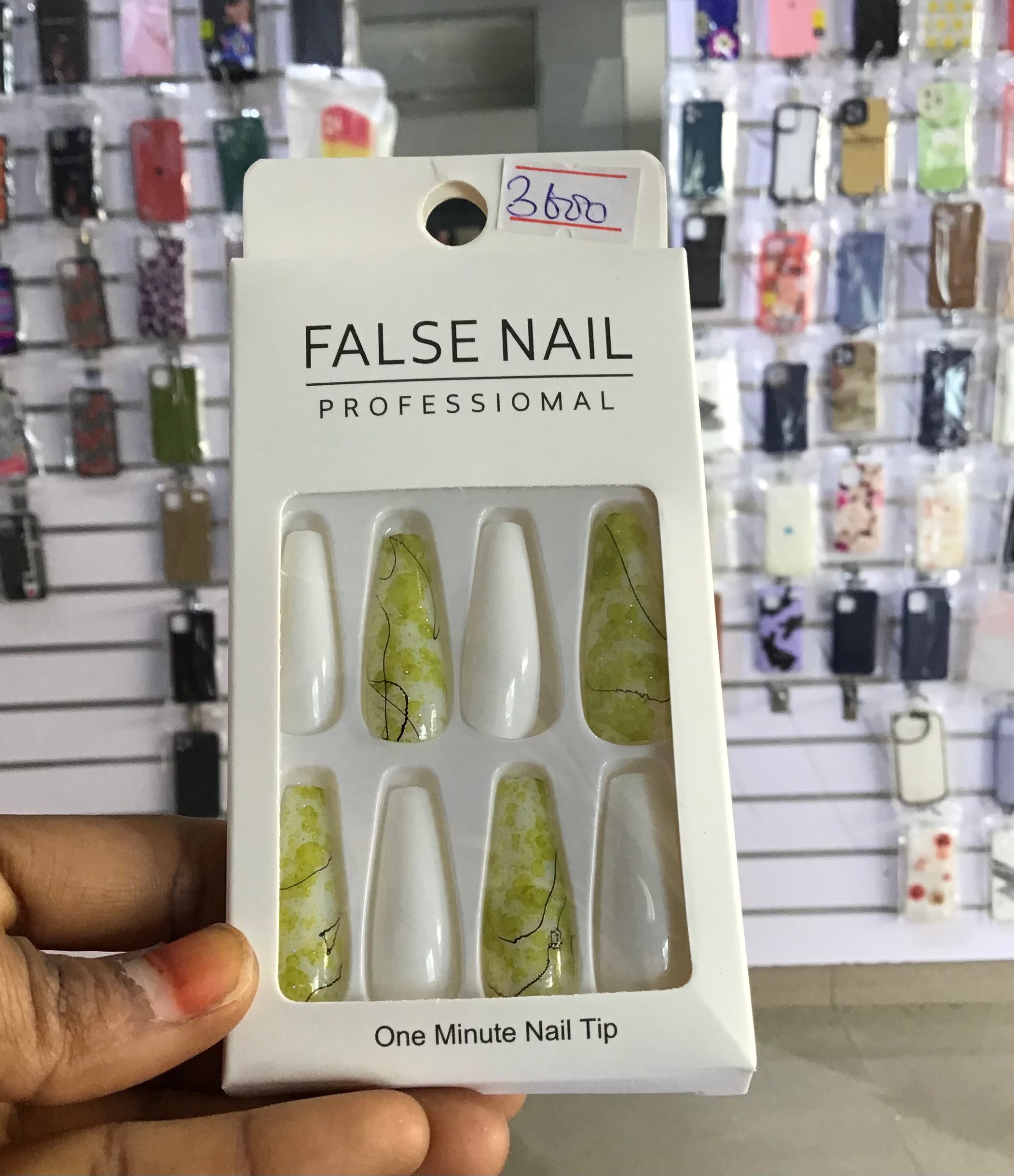 Mix White False Nails
